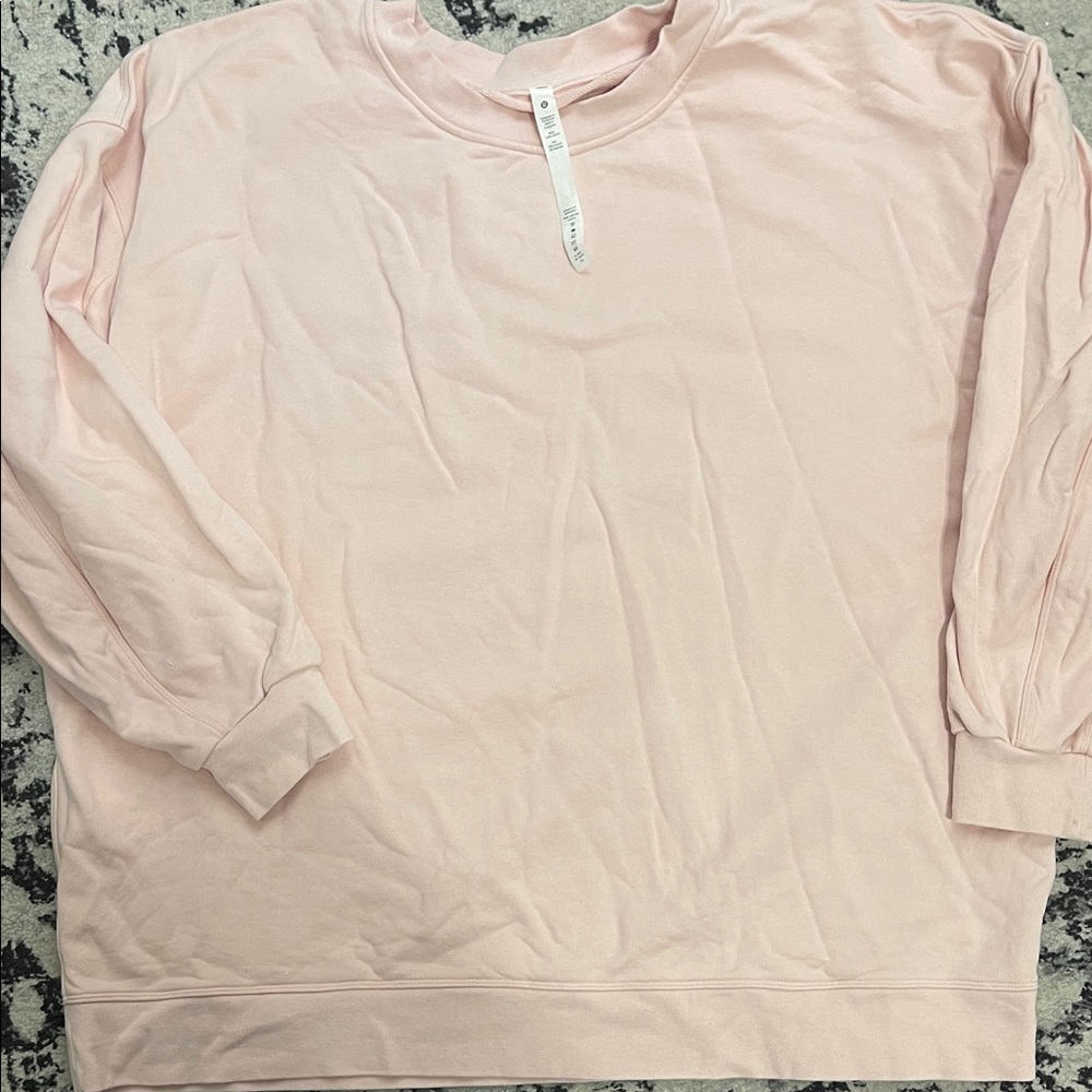 Lululemon Athletica Soft Pink Crewneck Top